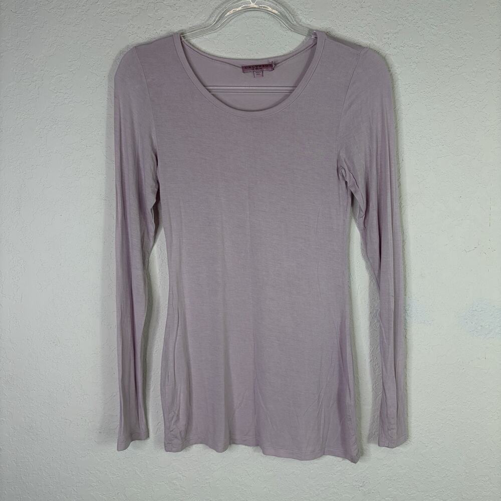 Calypso St. Barth Lilac Long Sleeve Top Size M, Viscose, casual, comfy, stretchy